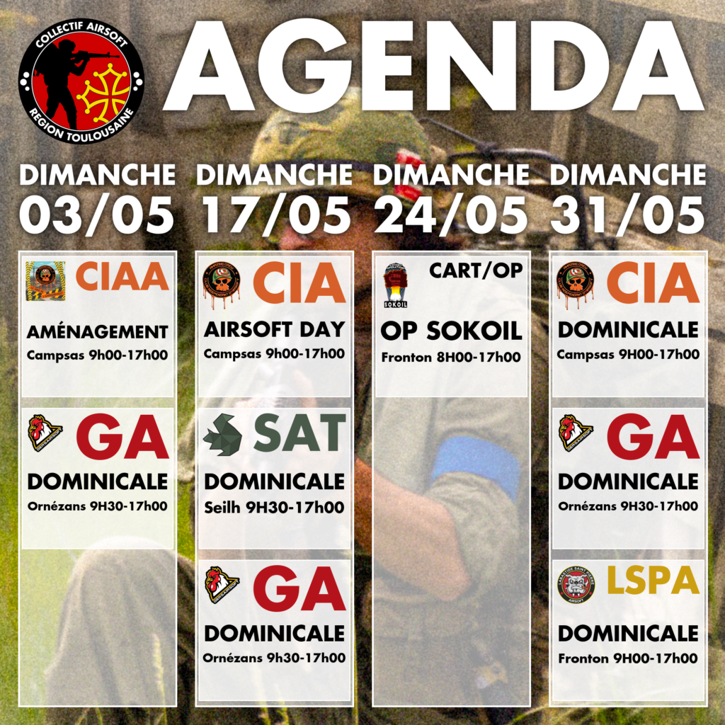 Planning mai 2026